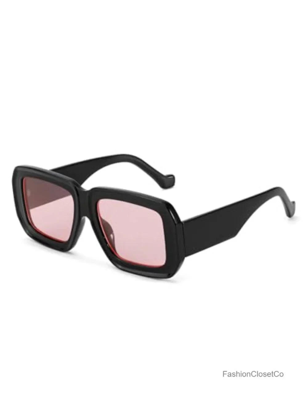 Oversized Chunky Square Sunglasses UV400 Women Designer Shades